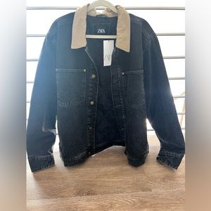 ZARA men’s two toned denim jacket NWT